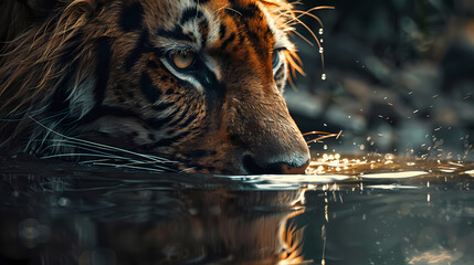 close up of a tiger 4k wallpaper