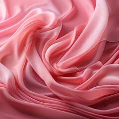 Obraz premium Beautiful pink fabric wallpaper background сreated with Generative Ai