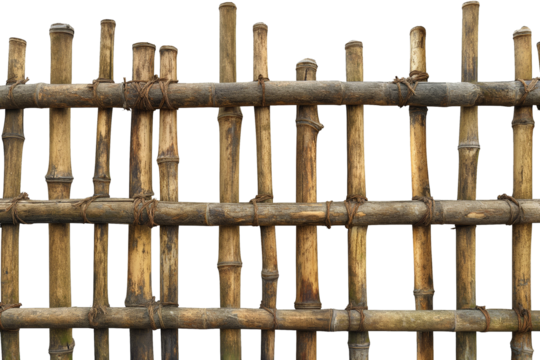 Bamboo fence die cut