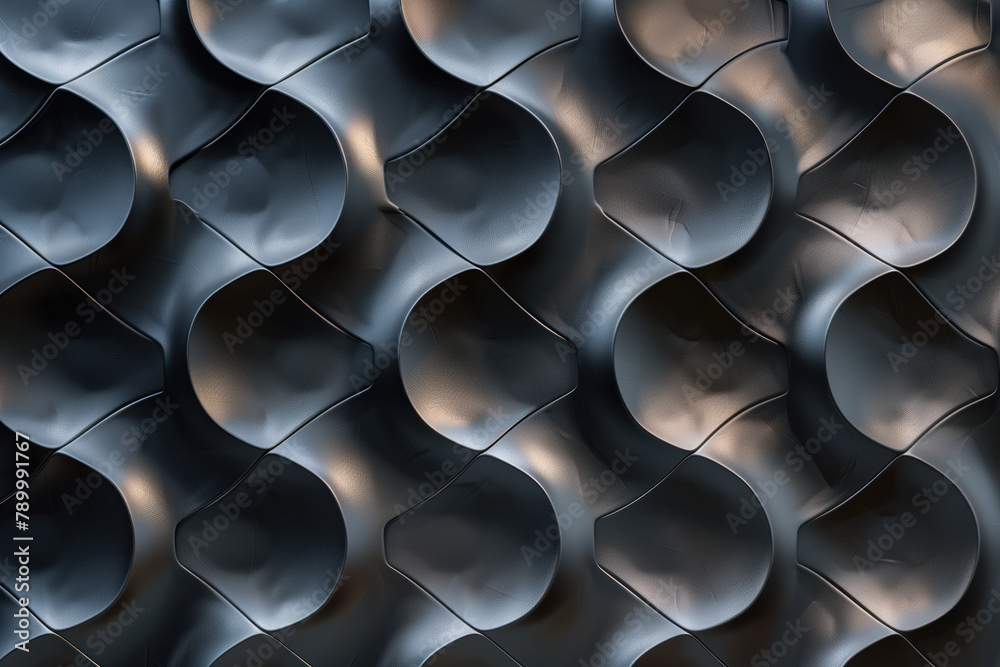 Poster sophisticated black 3d pattern. inspired by the gothic architecture. background image. created with 