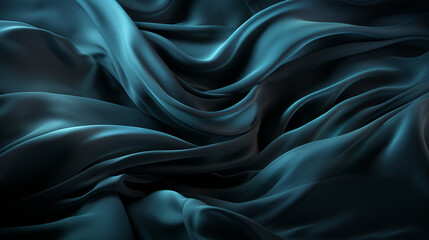 Obraz premium black transparent fabric wallpaper background сreated with Generative Ai