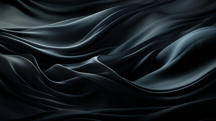 Obraz premium black transparent fabric wallpaper background сreated with Generative Ai