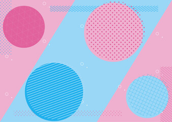 幾何学模様の背景 ドットとライン（パターンは編集可能）