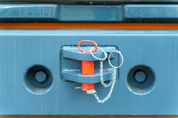 Support for mounting the pickup trailer. The traction device behind the truck. A special device for...