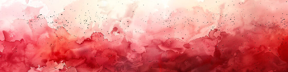 Abstract red watercolor background with vibrant brush strokes - obrazy, fototapety, plakaty