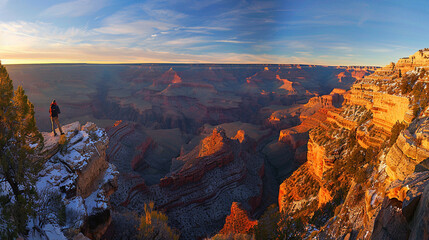 beautiful views and amazing natural atmosphere of Grand Canyon National Park