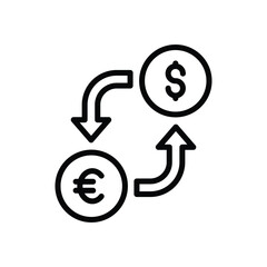 Money Exchange vector icon