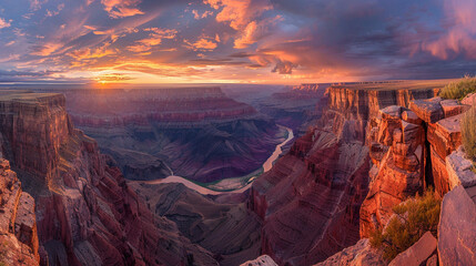 beautiful views and amazing natural atmosphere of Grand Canyon National Park