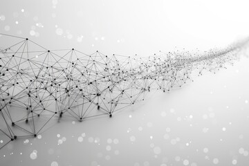 Abstract network computing circular dots connected with colorful lines background wallpaper design images