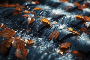 leaves falling in the wind professional advertising food photography