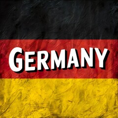 Germany text on a flag typographic design vector illustration.