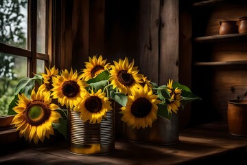 sunflower in the kitchen