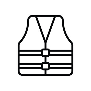 Lifesaver Jacket vector icon