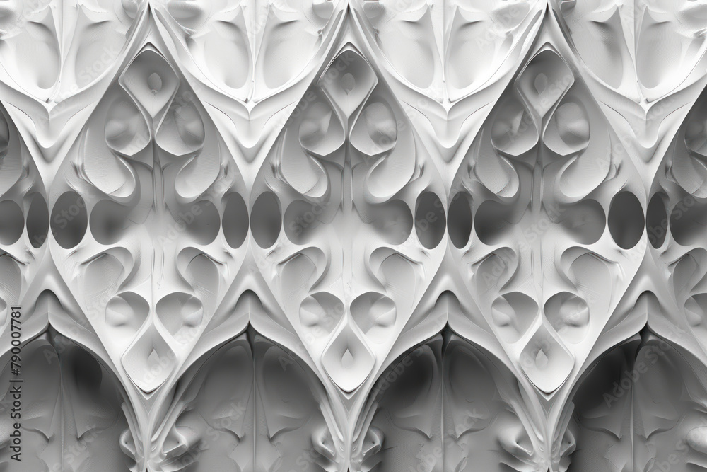 Poster sophisticated classical 3d pattern. gothic ornament. inspired by the gothic architecture. background