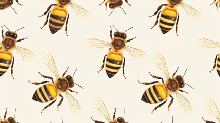 pattern with bees