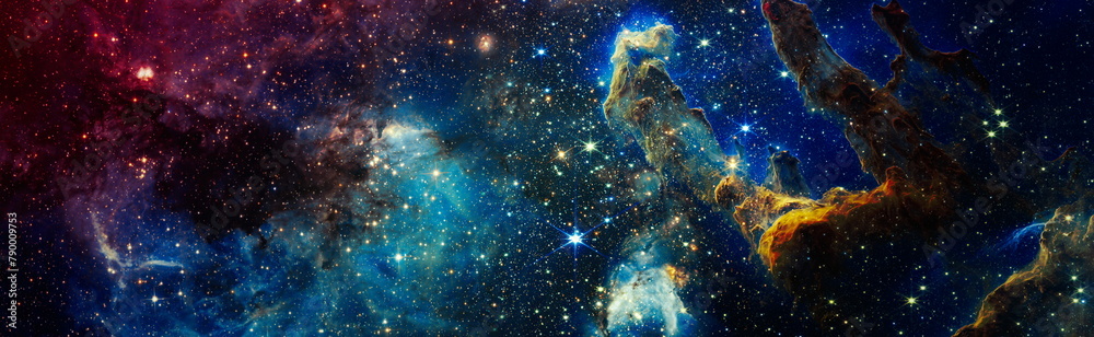 Canvas Prints high quality space background. elements of this image furnished by nasa.