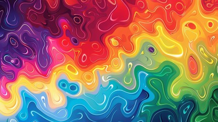 Obraz premium abstract colorful background with waves