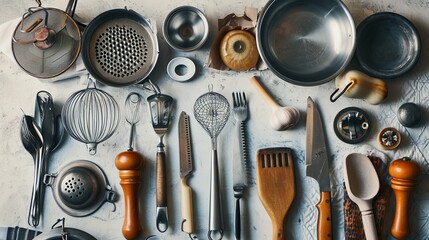 Cooking Tools: Organized Utensils