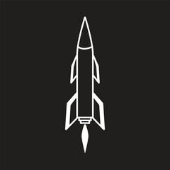 missile icon illustration