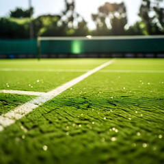 Naklejka premium soccer field with grass