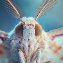 Extreme Close-up insect photograph moth - obrazy, fototapety, plakaty