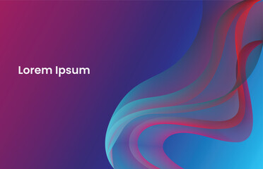 Liquid think line abstract background