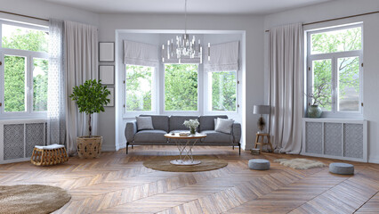 Interior of modern living room
