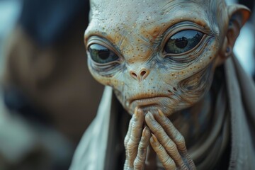 Intentionally blurred close-up shot focusing on the clothing detail and textures, excluding any recognizable human features