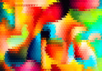 vector abstract image of multicolored paint spots