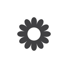 Daisy chamomile icon in flat style. Flower vector illustration on isolated background. Floral sign business concept. - 790025525