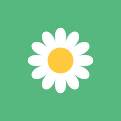 Daisy chamomile icon in flat style. Flower vector illustration on isolated background. Floral sign business concept. - 790025541