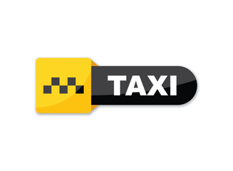 Taxi service icon in flat style. Cab vector illustration on isolated background. Delivery company sign business concept. - 790025543