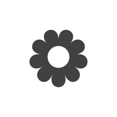 Daisy chamomile icon in flat style. Flower vector illustration on isolated background. Floral sign business concept.