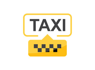 Taxi service icon in flat style. Cab vector illustration on isolated background. Delivery company sign business concept. - 790025559