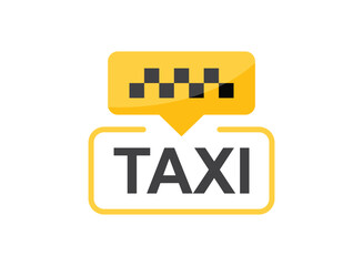 Taxi service icon in flat style. Cab vector illustration on isolated background. Delivery company sign business concept. - 790025571