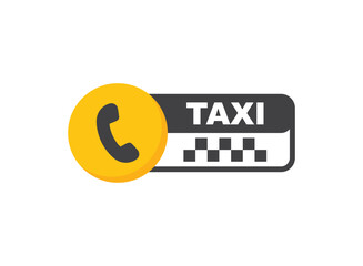 Taxi service icon in flat style. Cab vector illustration on isolated background. Delivery company sign business concept. - 790025585
