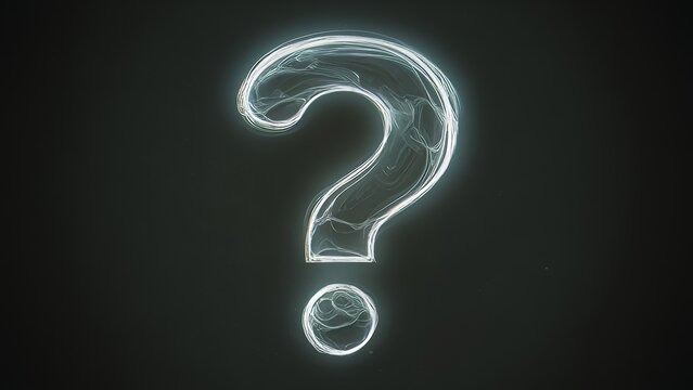 Question mark, the enigma of uncertainty