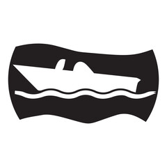 boat icon vectors illustration symbol design