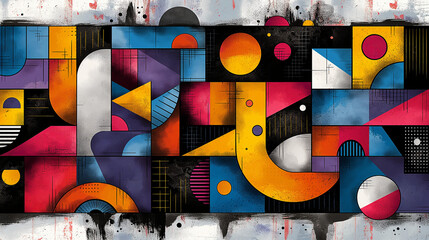 abstract wall paint 01 - obrazy, fototapety, plakaty