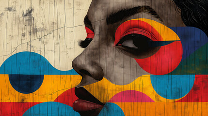 women color abstract 02 - obrazy, fototapety, plakaty