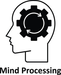 mind processing Vector icon which can easily modify or edit