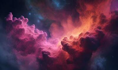 Obraz premium Hues vibrant clouds color