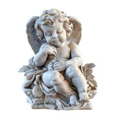 Obraz premium Putto of Baroque Art isolated on transparent png. 
