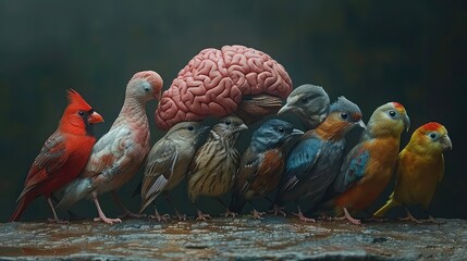 Animals is the brain absent - obrazy, fototapety, plakaty