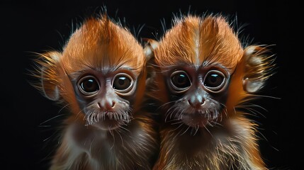 Animals with bilateral symmetry in young stage - obrazy, fototapety, plakaty