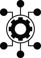 Obraz premium Gear Vector icon which can easily modify or edit