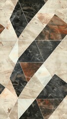 Create a wide image of a tile design that consists of only three colors in a a calming and cohesive palette of buff