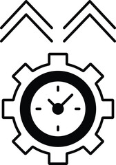 Time watch Vector icon which can easily modify or edit