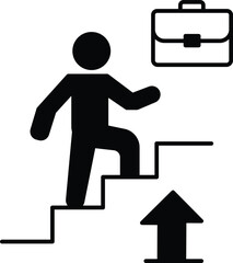  Career advancement Vector icon which can easily modify or edit