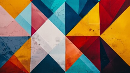Multicolor geometric background